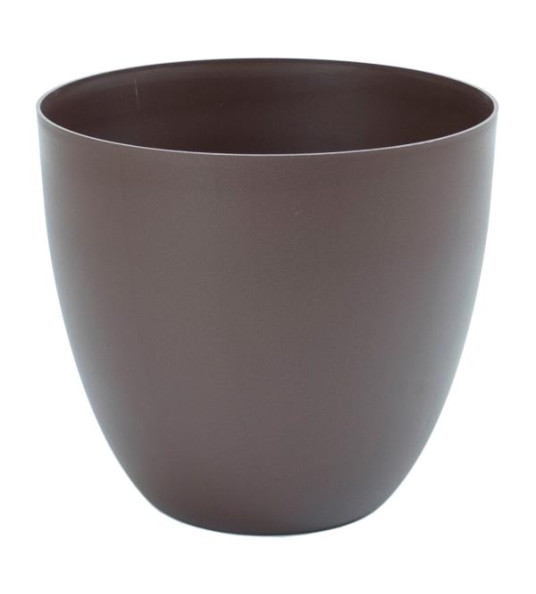FLOWER POT 26CM BRONZE COLOUR