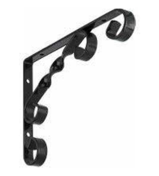 BRACKET 180MM ORNAMENTAL BLACK
