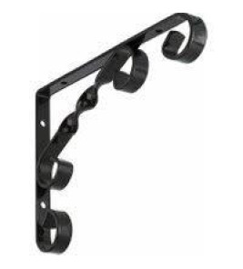 ORNAMENTAL BRACKET 350MM BLACK
