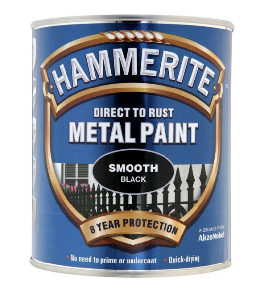 HAMMERITE 750ML SMOOTH BLACK