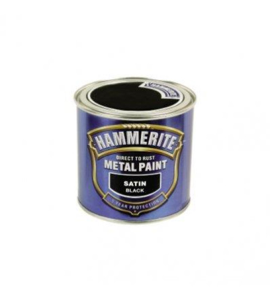 HAMMERITE 250ML SATIN BLACK HAMMERITE 250ML SATIN BLACK
