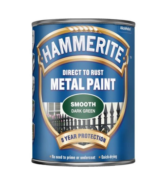 HAMMERITE SMOOTH DARK GREEN 250ML HAMMERITE SMOOTH DARK GREEN 250ML