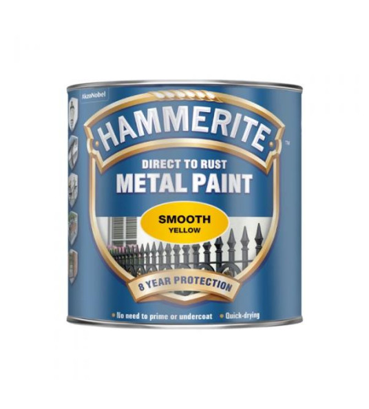 HAMMERITE 250ML YELLOW SMOOTH