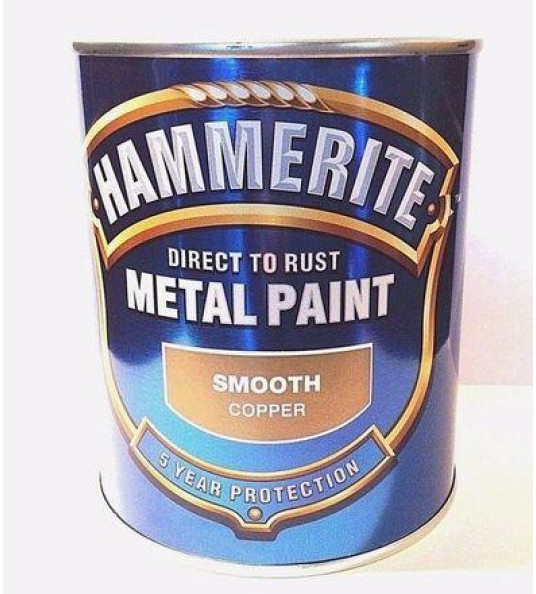 HAMMERITE 250ML SMOOTH COPPER HAMMERITE 250ML SMOOTH COPPER