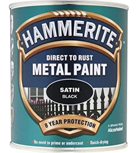 HAMMERITE 750ML SATIN BLACK HAMMERITE 750ML SATIN BLACK