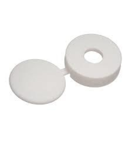 HINGED PLASTIC SCREW CAP WHITE