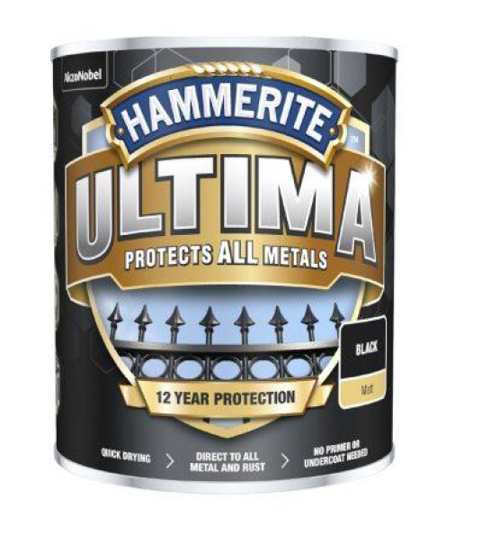 HAMMERITE ULTIMA MATT BLACK 750ML HAMMERITE ULTIMA MATT BLACK 750ML