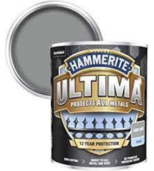 HAMMERITE ULTIMA SMOOTH LIGHT GREY 750ML HAMMERITE ULTIMA SMOOTH LIGHT GREY 750ML