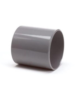 SOCKET PVC 110MM GREY