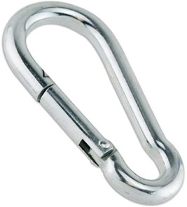 CARABINER HOOK 5MM STAINESS STEEL