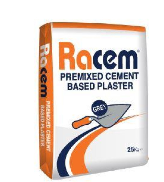 EXTERIOR PLASTER 25KG GREY RACEM