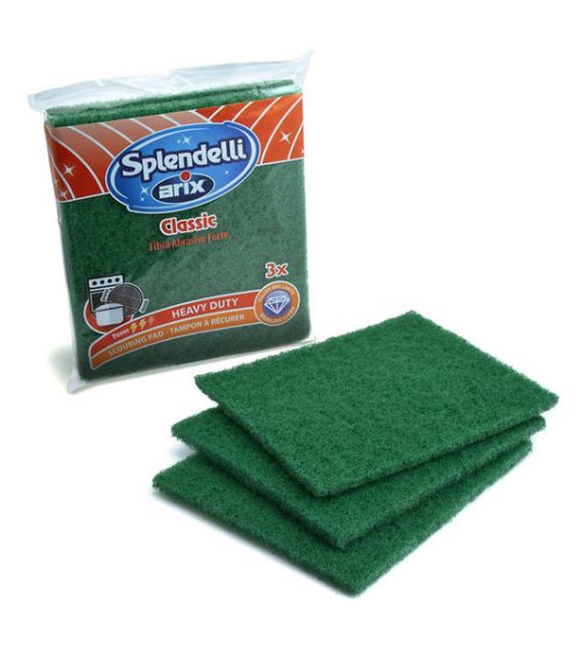SCOURING PADS 13X15CM 3PC CLASSIC ARIX