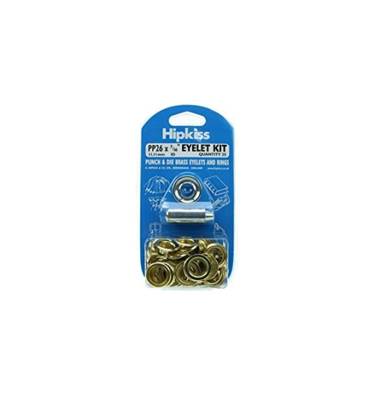 EYELET KIT PP26 11.1MM 25PCS BRASS