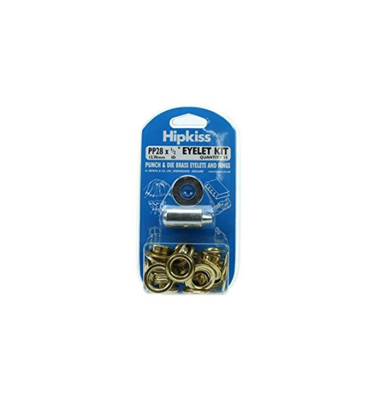 EYELET KIT PP28 12.7MM 15PCS BRASS