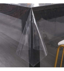 CLEAR PLASTIC TABLE COVER 150CM 0.3MM