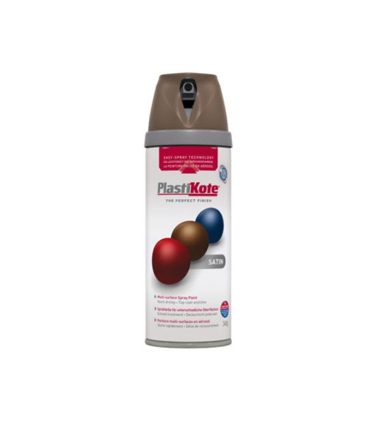 SATIN CHOCOLATE  BROWN AEROSOL 400ML PLASTIKOTE