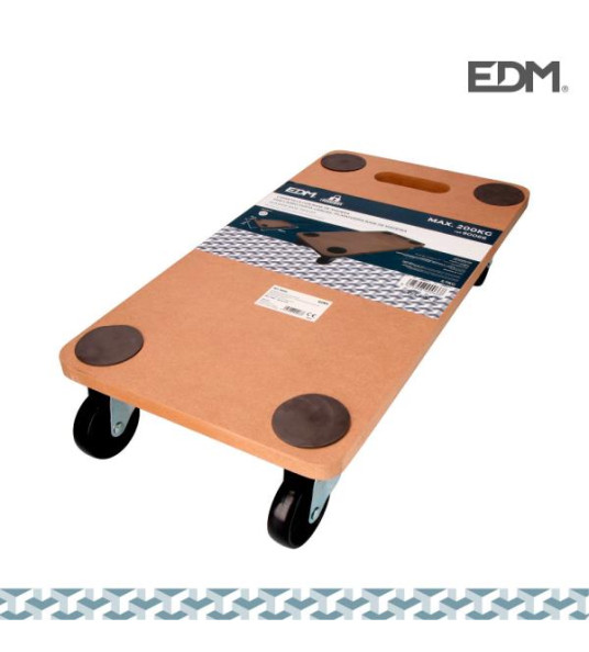 WOODEN TROLLEY MAX 200KG 58X30X12CM
