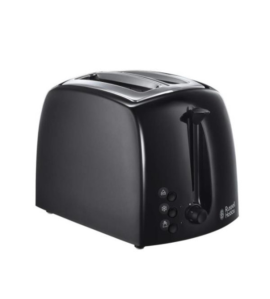TOASTER 2S TEXTURES BLACK RUSSELL HOBBS