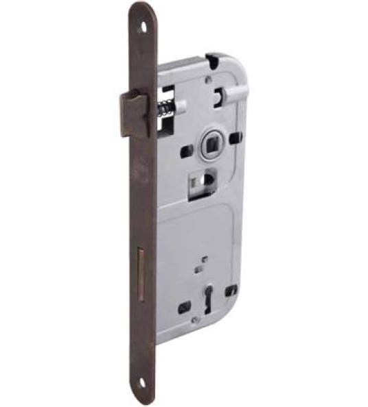MORTICE LOCK E40 BRONZE ROUND