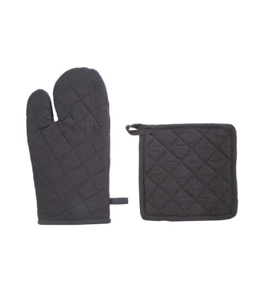 DARK GREY MITTEN & HANDLE SET