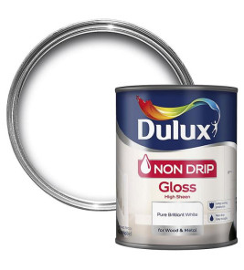 DULUX NON-DRIP WHITE GLOSS 750ML
