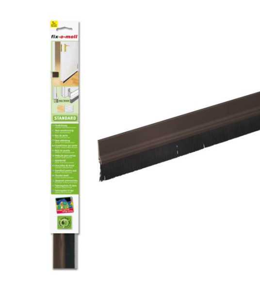 DRAUGHT EXCLUDER BRUSH 1M BROWN