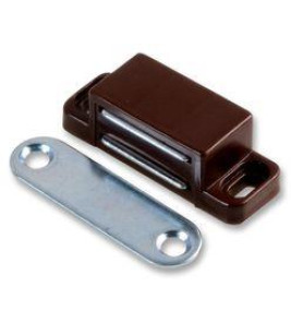 MAGNETIC DOOR CATCH BROWN 45MM MAGNETIC DOOR CATCH BROWN 45MM