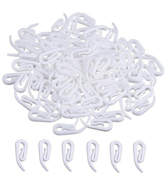 PLASTIC CURTAIN HOOKS 1000PCS