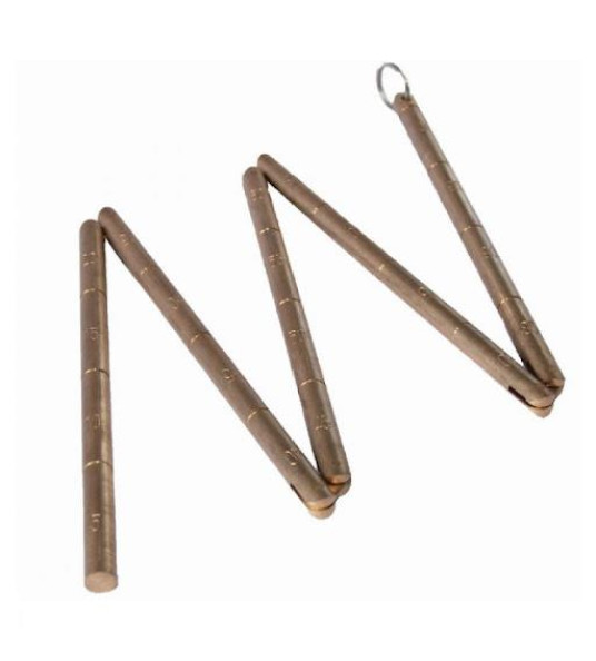 SOUNDING ROD 5-FOLD 1M BRASS