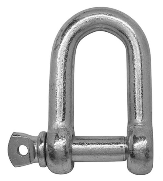 DEE SHACKLE 16MM GALVANIZED COMMERCIAL