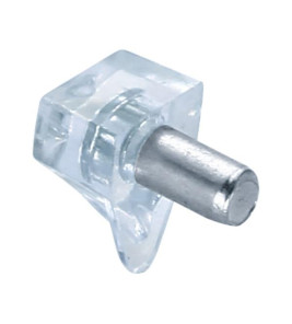 TRANSPARENT SHELF SUPPORT 5MM PIN TRANSPARENT SHELF SUPPORT 5MM PIN