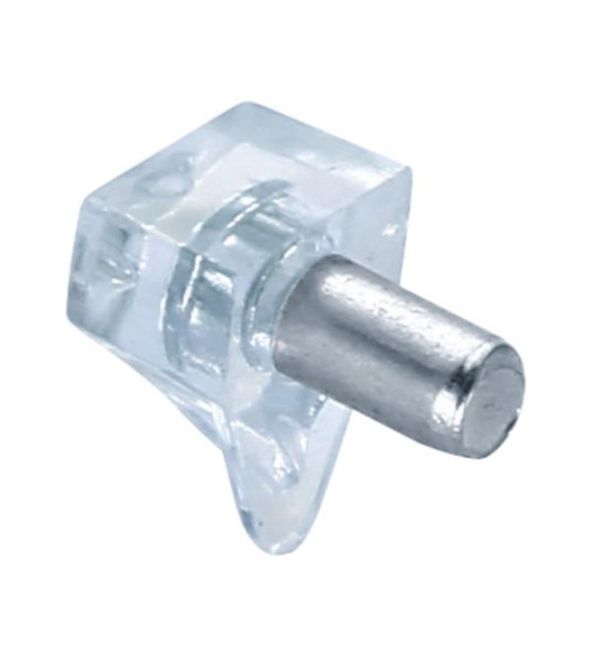 TRANSPARENT SHELF SUPPORT 5MM PIN