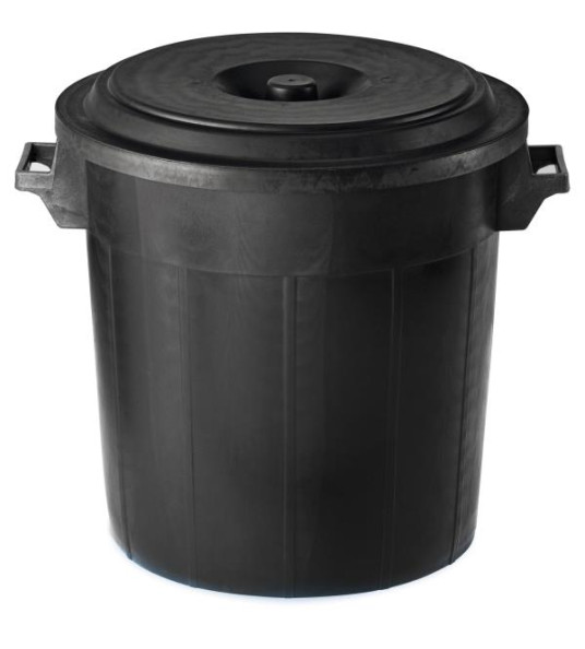 INDUSTRIAL BIN 50L BLACK