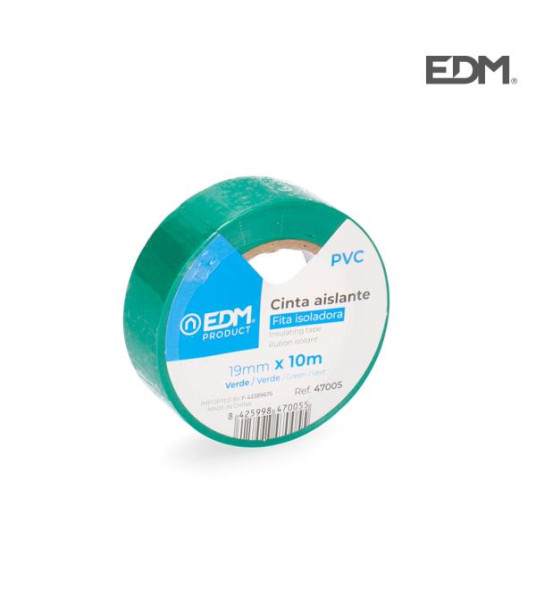 INSULATING TAPE GREEN 19MM 10M