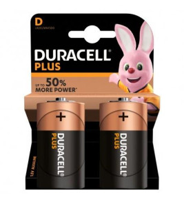 BATTERY LR20 D DURACELL X2