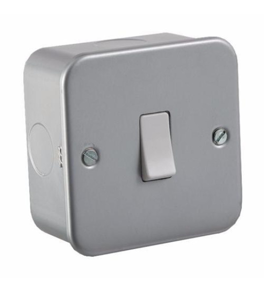 SWITCH 1G 2W METAL CLAD