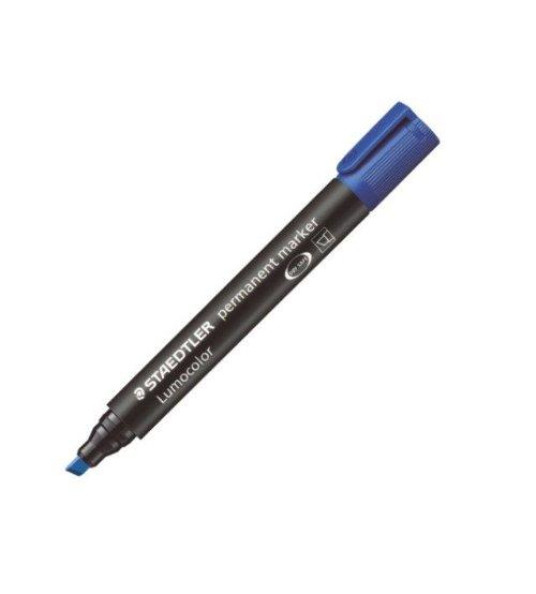 BLUE CHISEL TIP PERMANENT MARKER STEADTLER