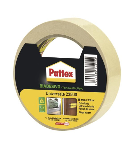 PATTEX DOUBLE-SIDED TAPE 25MM 25M PATTEX