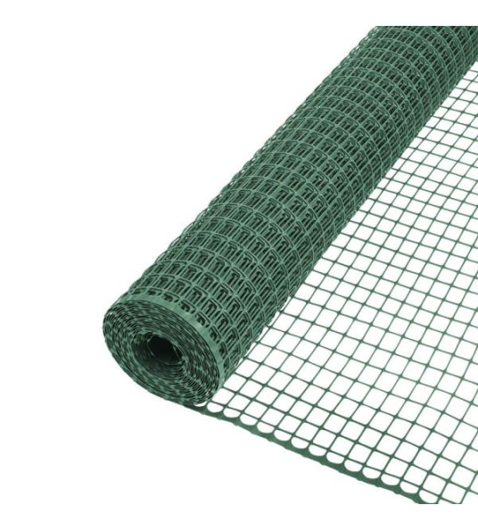 GREEN PLASTIC FENCING 1X1CM 1M