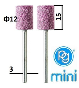 GRINDING STONES 12X15MM CYL 2PC