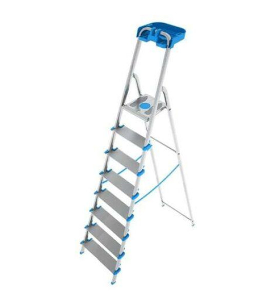 ALUMINIUM STEP LADDER X6 WIDE STEP