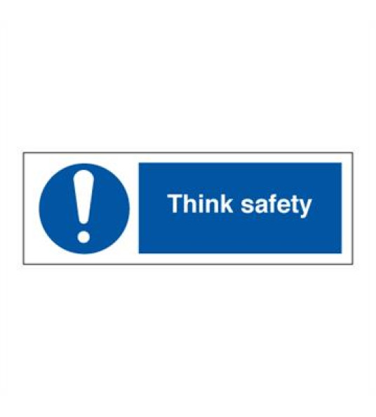 MANDATORY SIGN THINK SAFETY