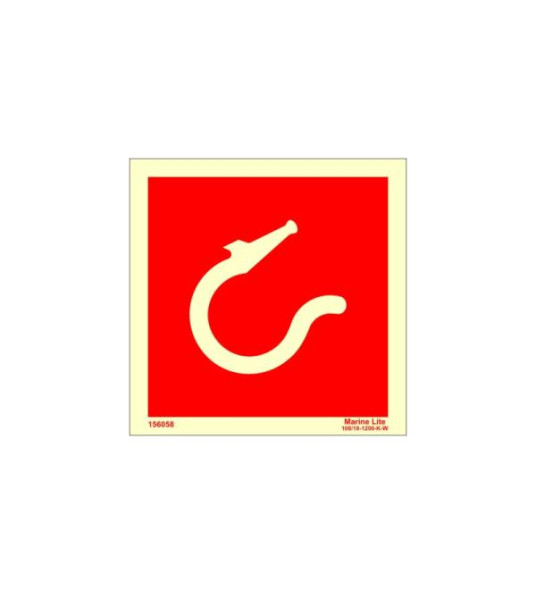 IMO SIGN FIRE HOSE BOX WITH SPRAY