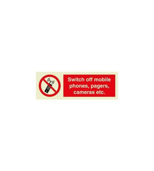 SIGN SWITCH OFF MOBILE PHONES 100X300MM