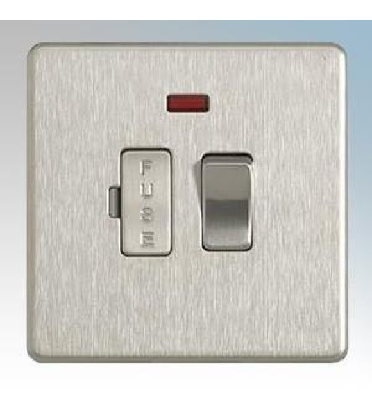 FUSED CONN UNIT 13A BRUSHED STEEL BG NEXUS