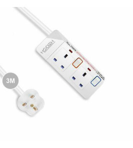 EXTENSION LEAD 2G 3M INDIVIDUAL SWITCH