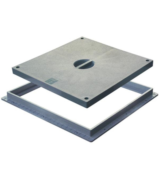INSPECTION COVER & FRAME 20X20CM PVC