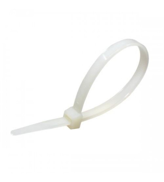 CABLE TIES 100X2.5MM WHITE 100PCS