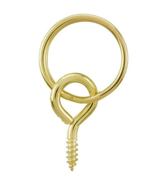 BRASS PLATED PICTURE RING 16MM