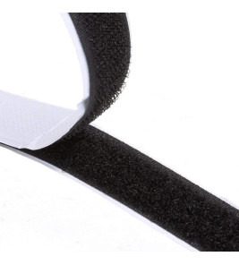 VELCRO TAPE BLACK 25MM 1M
